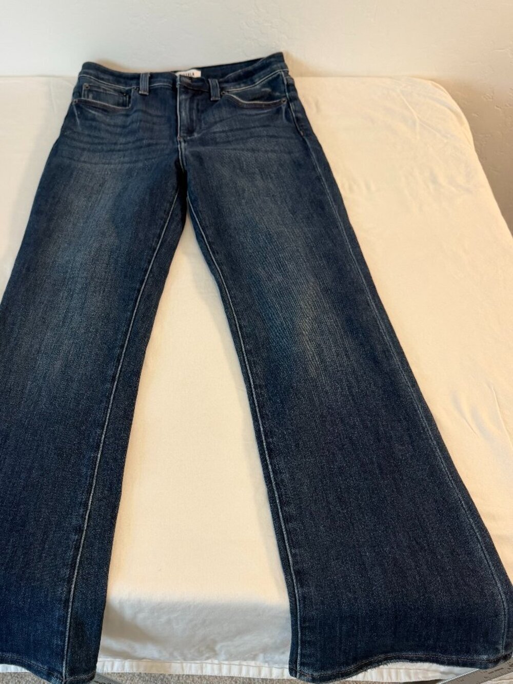 Pistola Roslyn High Rise Flare Jeans Women's Dark Wash Stretch Denim